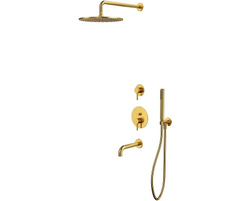 Душевая система Whitecross Y brushed gold YSET07GLB Брашированное золото