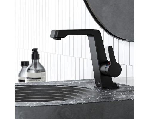 Смеситель для раковины Teska Thetis E5208 Черный матовый