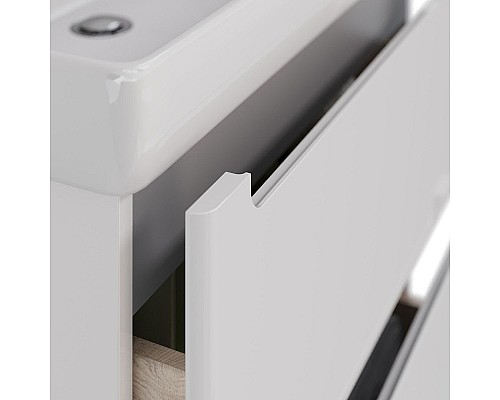 Тумба под раковину Lemark Buno 70 LM04B70T подвесная Белый глянец