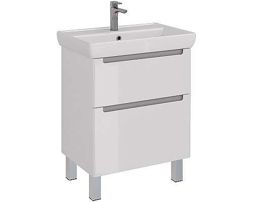 Тумба под раковину Lemark Buno 70 LM04B70T подвесная Белый глянец