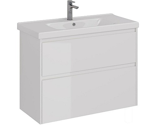Тумба под раковину Lemark Combi 100 LM03C100T подвесная Белый глянец