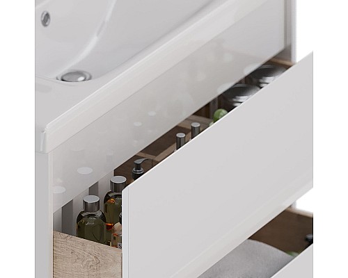 Тумба под раковину Lemark Combi 100 LM03C100T подвесная Белый глянец