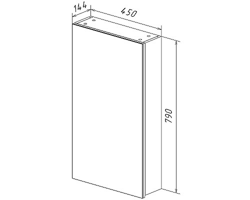 Зеркальный шкаф Lemark Universal 45 LM45ZS-U Белый глянец Зеркальный шкаф Lemark Universal 45 LM45ZS-U Белый глянец