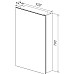 Зеркальный шкаф Lemark Universal 50 LM50ZS-U Белый глянец