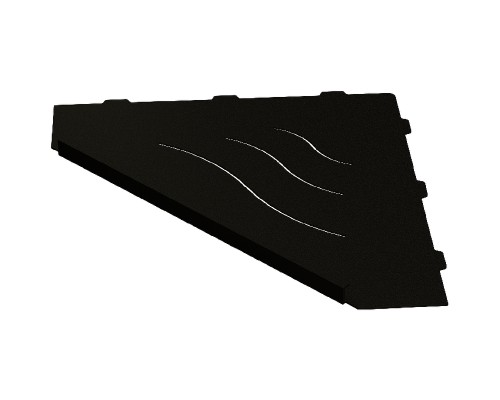 Металлическая полка RGW MT-13B 49279913-04 угловая Черная