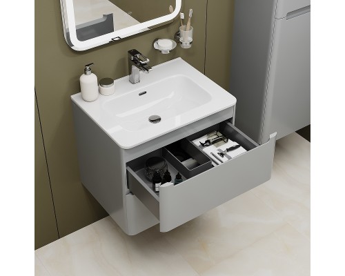 Тумба с раковиной Iddis Edifice 60 EDI60L0i95K подвесная Светло-серая