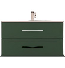 Тумба под раковину Cezares Tiffany 100 55331 подвесная Verde opaco