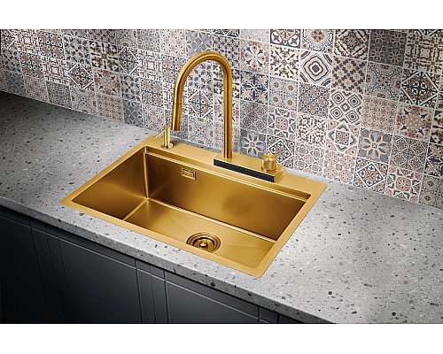 Кухонная мойка Milacio Denia 68 MC.77418 Золото Кухонная мойка Milacio Denia 68 MC.77418 Золото