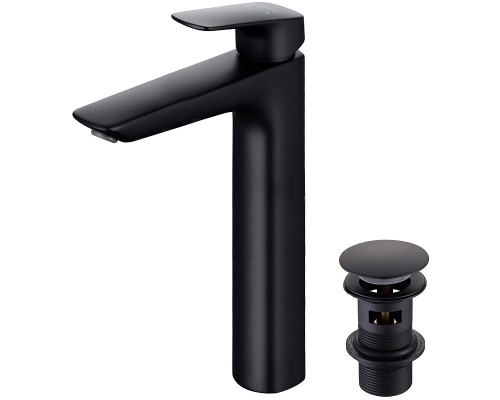 Смеситель для раковины Aquatek Вега AQ1005MB Черный матовый