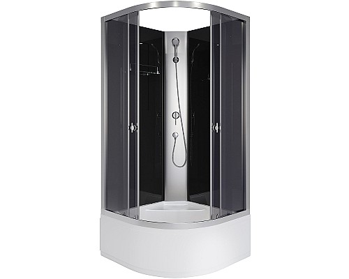 Душевая кабина Niagara Eco 100x100 E100/40/TN/BK без гидромассажа