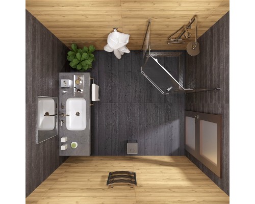 Душевой уголок Triton Дека-Хром 90х90 Щ0000053608 профиль Хром стекло прозрачное