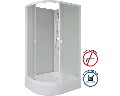 Душевая кабина Niagara Promo 90x80 R P90/80/26R/MT/BK без гидромассажа