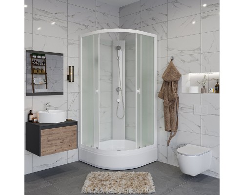 Душевая кабина Niagara Promo 90x90 P90/26/MT/BK без гидромассажа