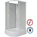 Душевая кабина Niagara Promo 110x80 R P110/80/26R/MT/BK без гидромассажа