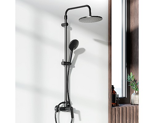 Душевая система Damixa Jupiter 977710300 Черная матовая