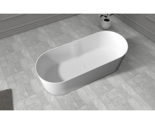 Ванна из искусственного камня Abber Stein 180x75 AS9614 без гидромассажа