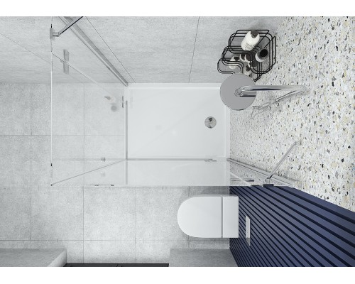 Душевой поддон из искусственного камня Aquaton Калифорния М 120x80 1A737636CA010 Белый