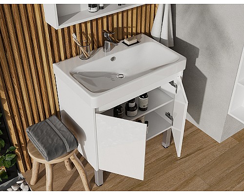 Тумба под раковину Aquaton Сканди Doors 70 1A278901SD010 Белая