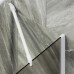 Шторка на ванну Maybah Glass 300x1400 в широком профиле Белый стекло бронзовое матовое