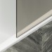 Шторка на ванну Maybah Glass 300x1400 в широком профиле Белый стекло бронзовое матовое