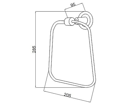 Кольцо для полотенец Boheme Murano 10905-CH-G Золото Шоколад