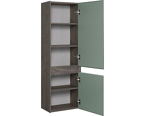 Шкаф пенал Aquaton Форест 40 1A278603FR9C0 Дуб рошелье Сумеречный голубой