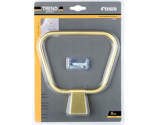 Кольцо для полотенец Fixsen Trend Gold FX-99011 Матовое золото