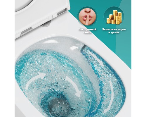 Унитаз Owl 1975 Vatter Ruta-H mini TOWLT190403S подвесной с сиденьем Микролифт