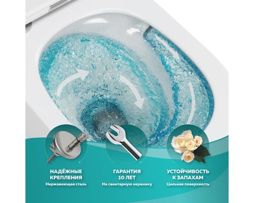 Унитаз Owl 1975 Vatter Ruta-H mini TOWLT190403S подвесной с сиденьем Микролифт