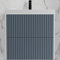 Тумба под раковину Style Line Стокгольм 60 ЛС-00002306 подвесная Графит софт