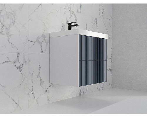 Тумба под раковину Style Line Стокгольм 60 ЛС-00002306 подвесная Графит софт