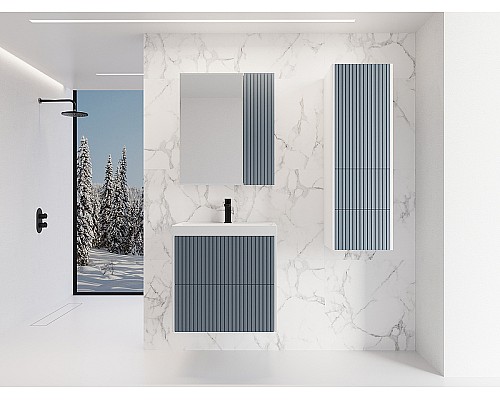 Тумба под раковину Style Line Стокгольм 60 ЛС-00002306 подвесная Графит софт