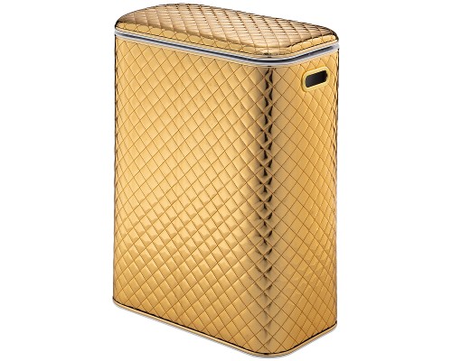 Корзина для белья Geralis SGG-B Ромб стежка Золото, кант Золото, стандартная
