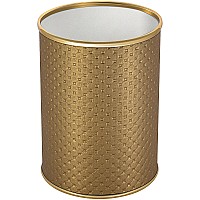 Ведро для мусора Geralis M-PGG-B Punto Золото, кант Золото, 3 л