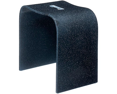 Стульчик для ванной Geralis T-B-V Черный с вырезом