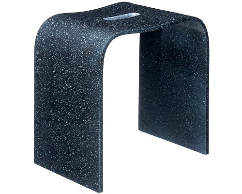 Стульчик для ванной Geralis T-B-V Черный с вырезом