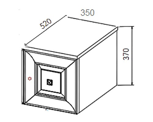 Подвесной шкаф Astra Form Шарм 35 03350003 распашной Белый матовый