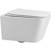 Унитаз Abber Rechteck AC1201MW подвесной Белый матовый с сиденьем Микролифт