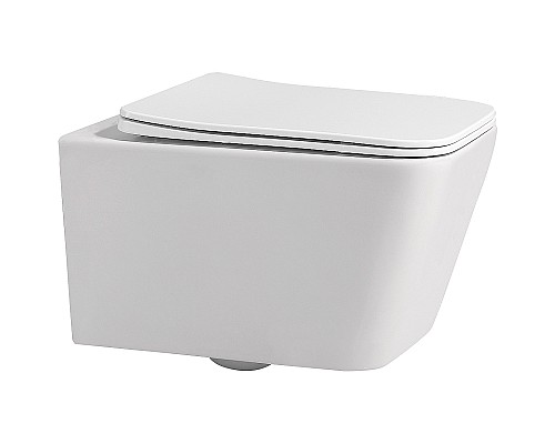 Унитаз Abber Rechteck AC1201MW подвесной Белый матовый с сиденьем Микролифт