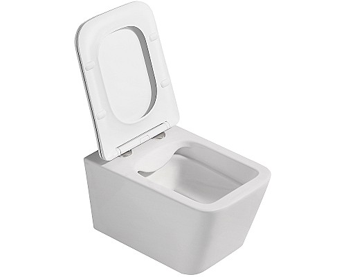 Унитаз Abber Rechteck AC1201MW подвесной Белый матовый с сиденьем Микролифт