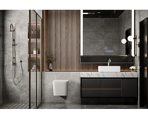 Унитаз Abber Rechteck AC1201MW подвесной Белый матовый с сиденьем Микролифт