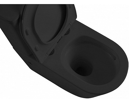 Унитаз компакт Abber Bequem AC1112TMB Черный матовый с бачком и сиденьем Микролифт