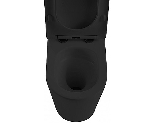 Унитаз компакт Abber Bequem AC1112TMB Черный матовый с бачком и сиденьем Микролифт