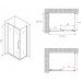 Душевой уголок Abber Schwarzer Diamant 160x100 профиль Черный стекло матовое