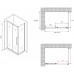Душевой уголок Abber Schwarzer Diamant 170x90 профиль Черный стекло матовое
