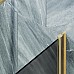 Шторка на ванну Maybah Glass 500x1400 поворотная на монопетле Золото стекло графитовое матовое