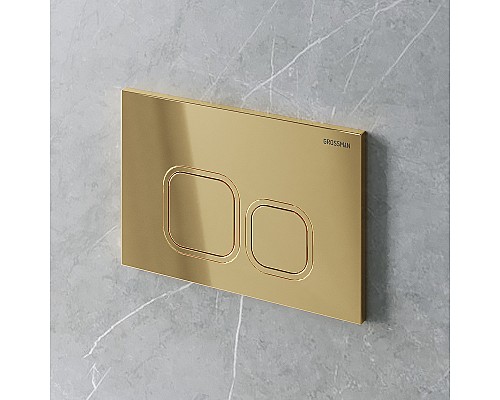 Клавиша смыва Grossman Cosmo 700.K31.02.300.300 Золото глянцевое