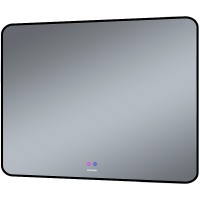 Зеркало Grossman Elegans-норма Black 100 17100802 с подсветкой Черное с сенсорным выключателем и подогревом