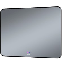 Зеркало Grossman Elegans-норма Black 100 17100802 с подсветкой Черное с сенсорным выключателем и подогревом