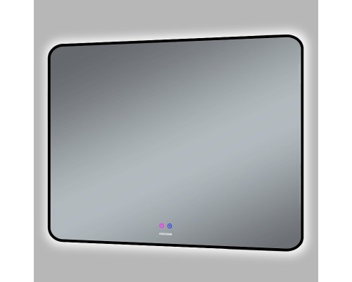 Зеркало Grossman Elegans-норма Black 100 17100802 с подсветкой Черное с сенсорным выключателем и подогревом